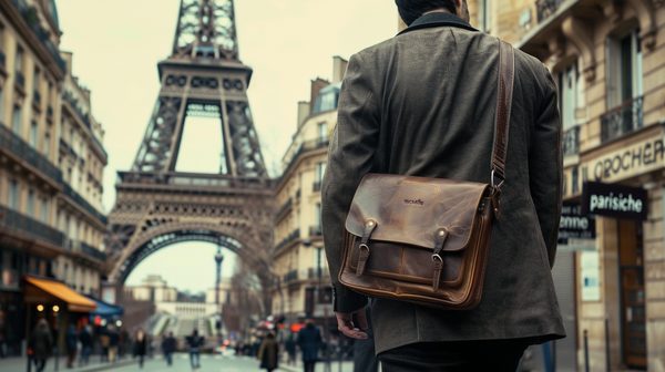 Sacoche parisienne pour homme : élégance et praticité